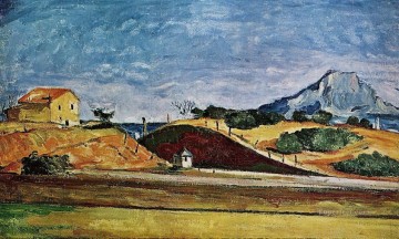  Cezanne Canvas - The Railway Cutting Paul Cezanne